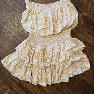 Smocked Ruffle Mini Dress – Size Small